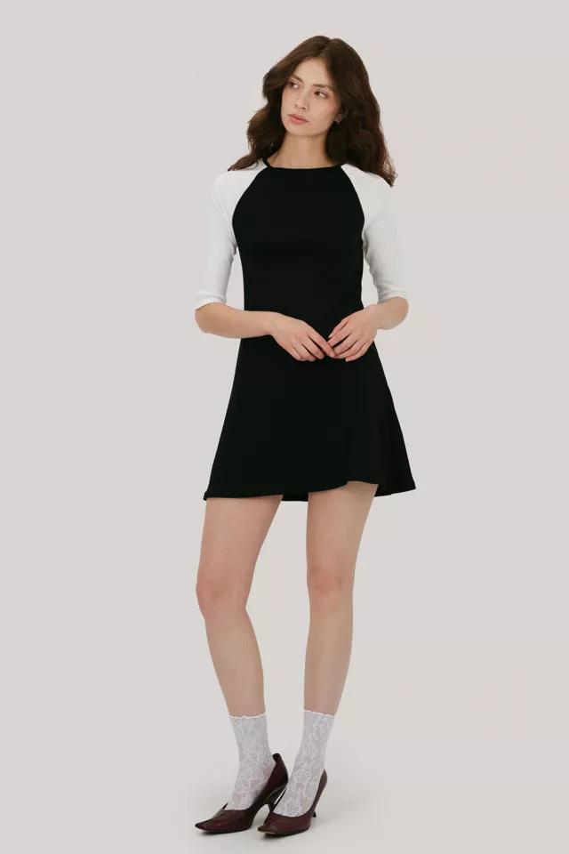 Mpaz Studio The 3/4 Sleeve Raglan Mini Dress by MPAZ STUDIO
