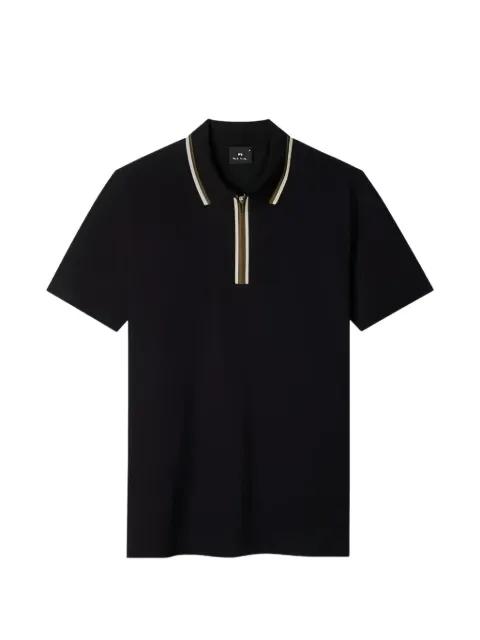 striped-trim polo shirt by MPS