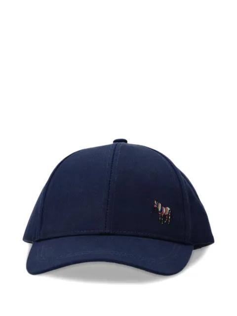 zebra-detail cotton baseball cap by MPS
