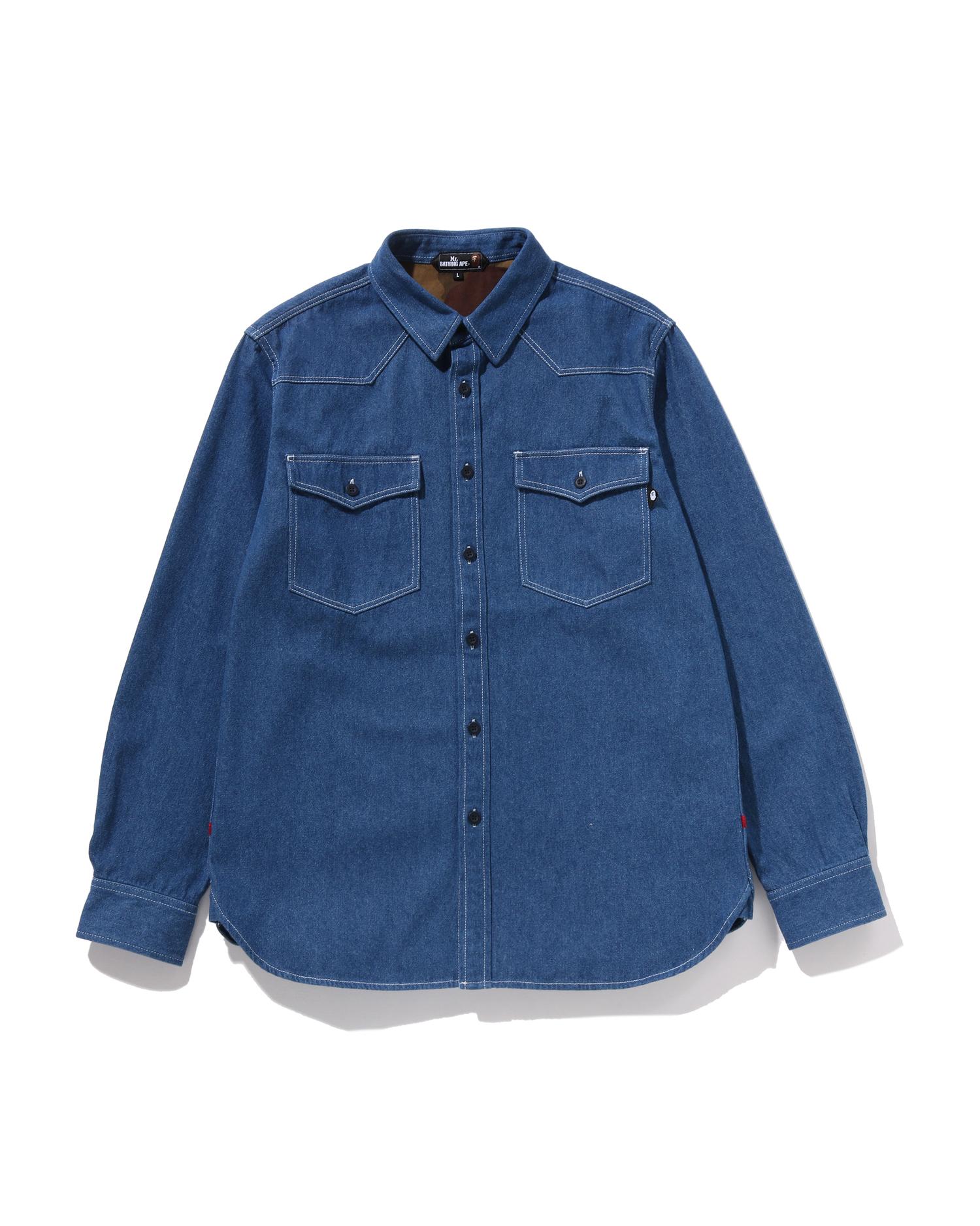 Denim Chambray Shirt by MR. BATHING APE