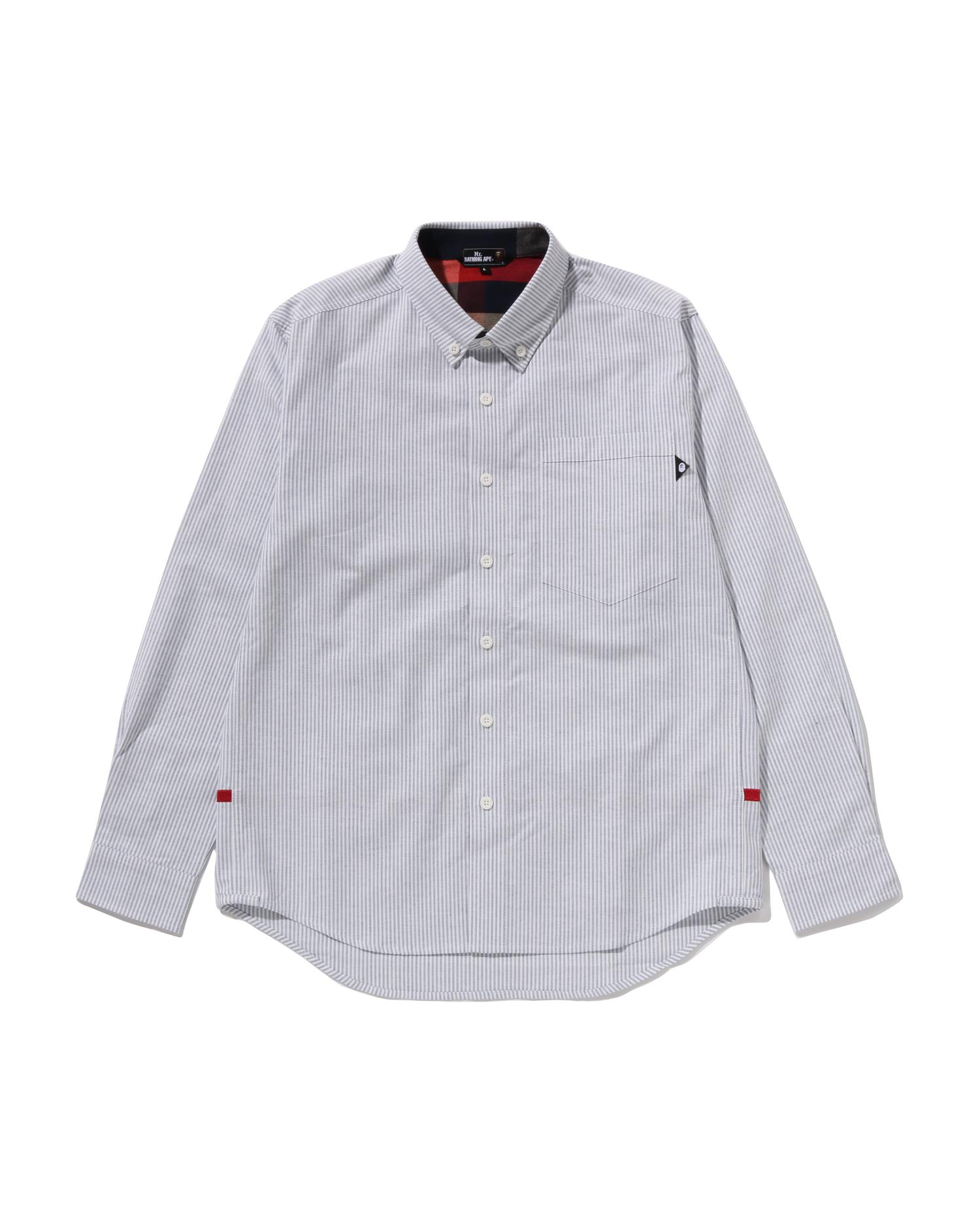 Yarn Dye Stripes Oxford Shirt by MR. BATHING APE