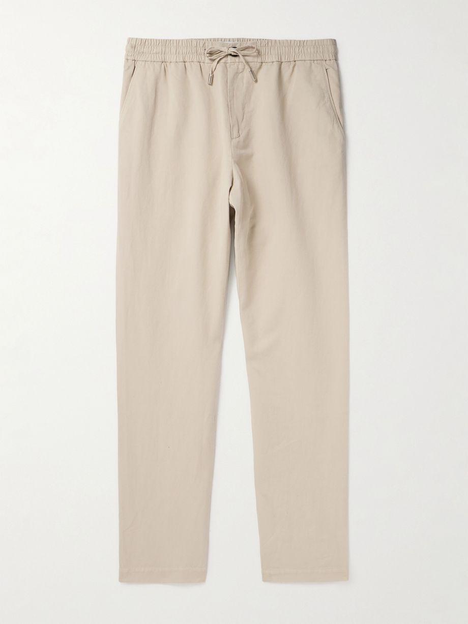 James Straight-Leg Cotton and Linen-Blend Twill Drawstring Trousers by MR P. James Straight-Leg Cotton and Linen-Blend Twill Drawstring Trousers by MR P.