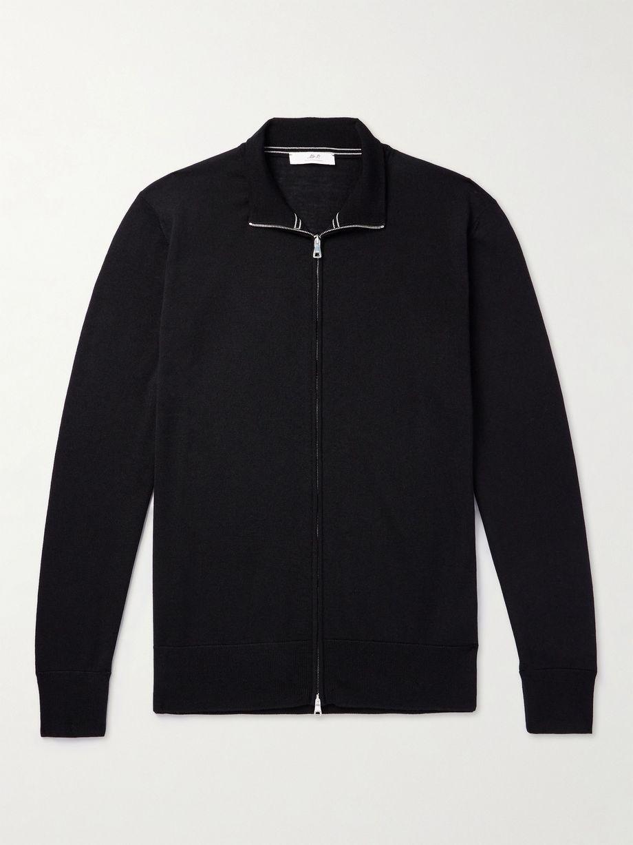 Richard Merino Wool Zip-Up Cardigan by MR P.