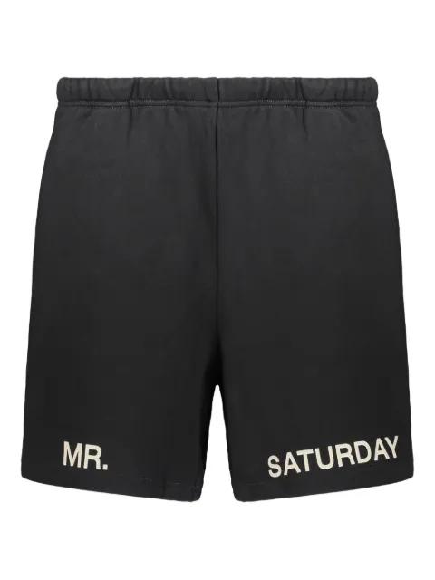 drawstring-waist logo shorts by MR. SATURDAY