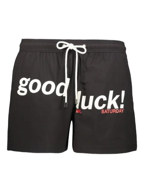 drawstring-waistband swim shorts by MR. SATURDAY