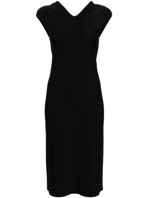 V-neck pencil midi dress by MRZ