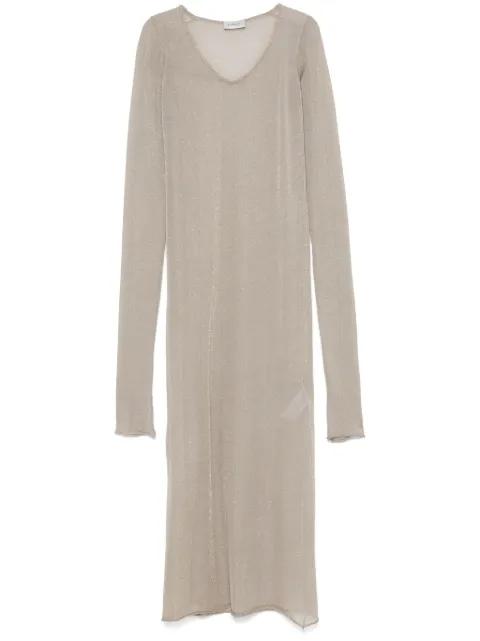 lamé midi dress by MRZ