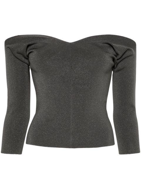 lurex knitted top by MRZ