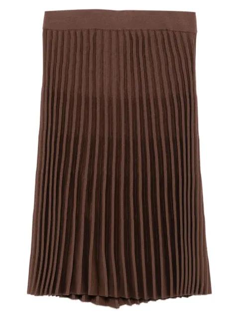 pleated knit skirt by MRZ
