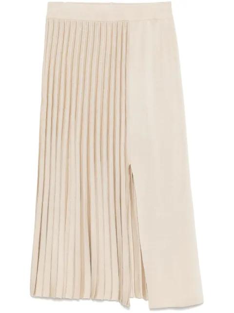 plissé midi skirt by MRZ
