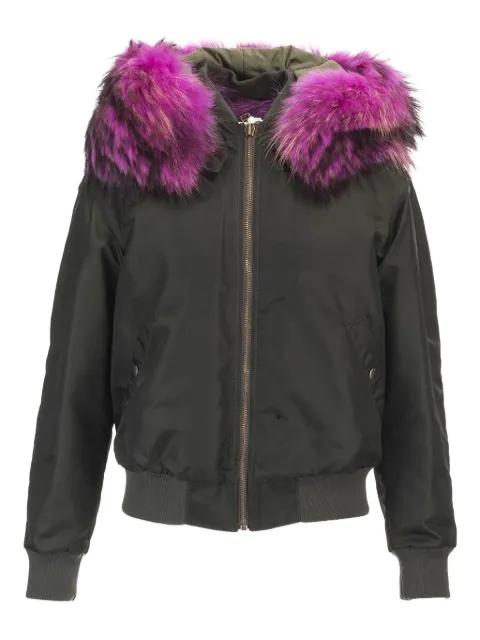 faux fur-trim jacket by MR&MRS ITALY