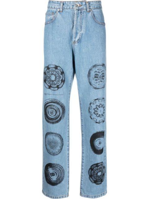 Vibrations straight-leg jeans by MSFTSREP