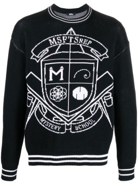 intarsia-knit logo jumper by MSFTSREP