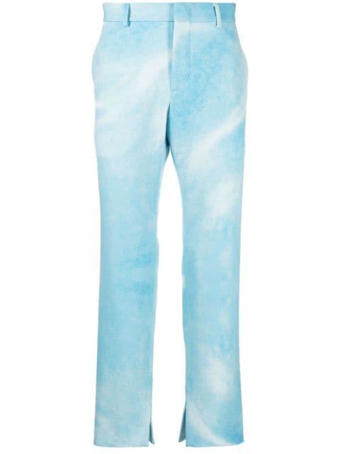 tie-dye effect trousers by MSFTSREP
