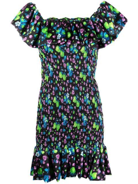 Amazing Berries jacquard mini dress by MSGM