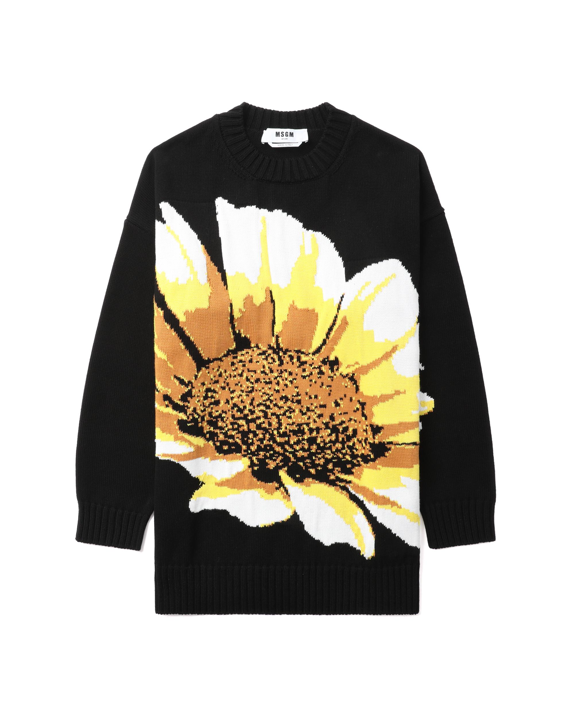 Big flower knit sweater by MSGM