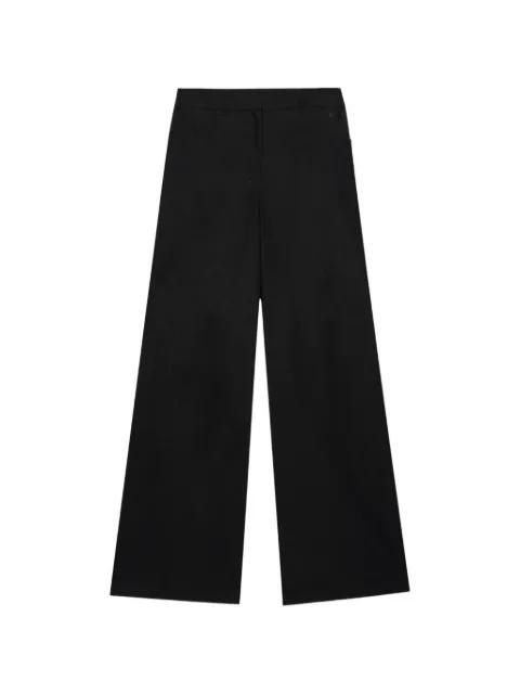 Black Wide Leg Pants by MSGM