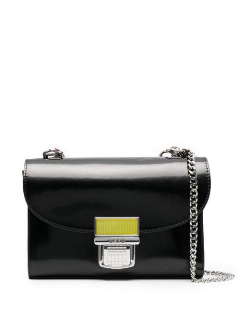 Brushed faux leather crossbody bag by MSGM