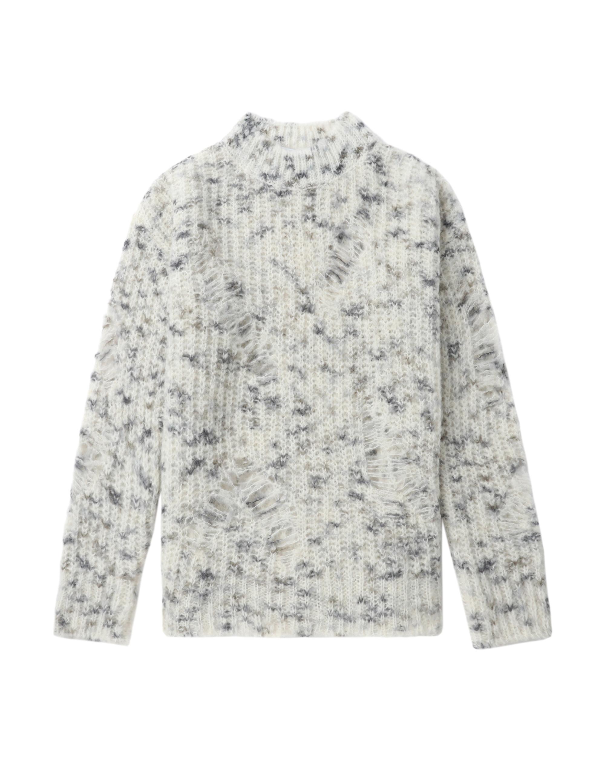 Distressed marble-knit jumper by MSGM