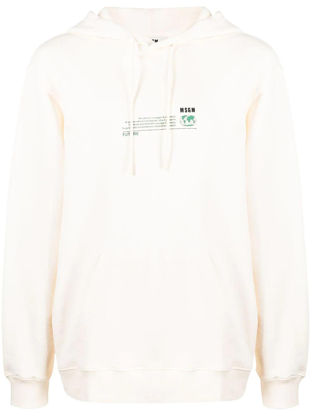 Fantastic Green Future-print hoodie by MSGM