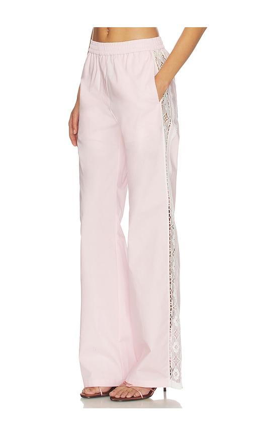 MSGM Low Rise Wide Leg in Pink by MSGM