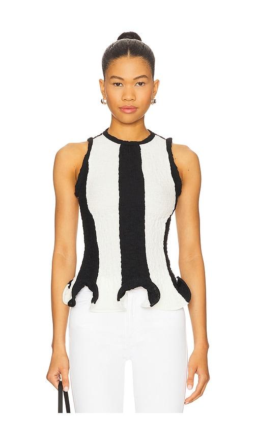MSGM Sleeveless Top in Black by MSGM