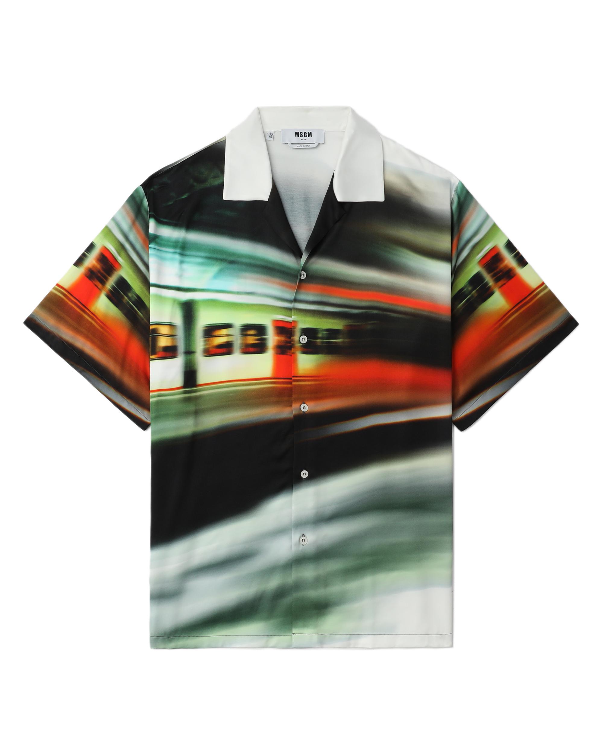 Motion graphic-printed shirt by MSGM