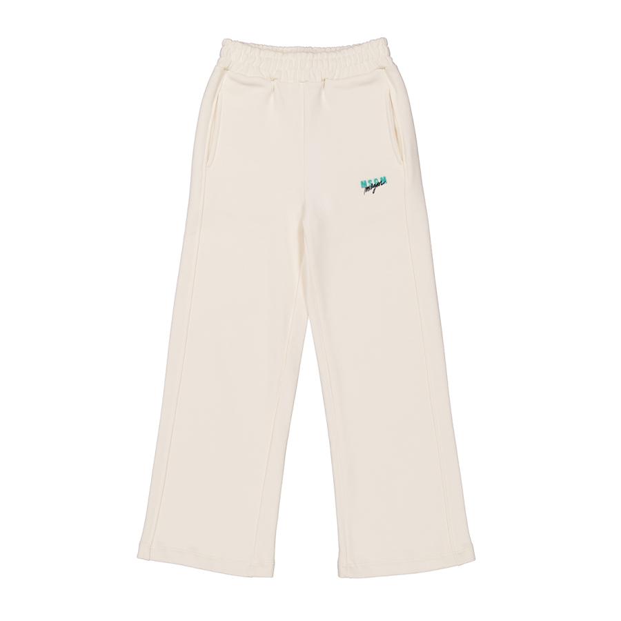 Msgm Girls Embroidered Logo Trousers by MSGM