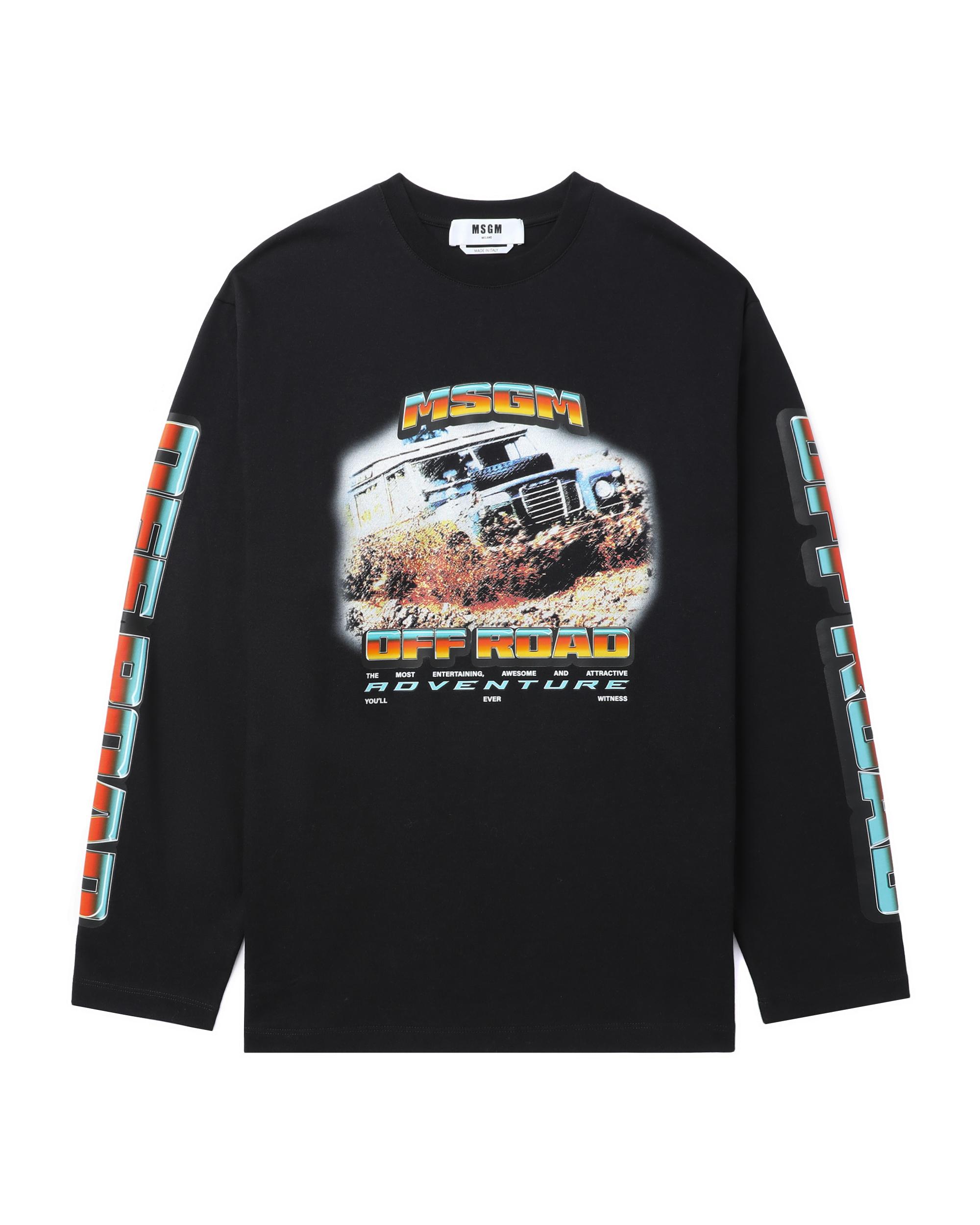 Off road printed long-sleeve tee by MSGM