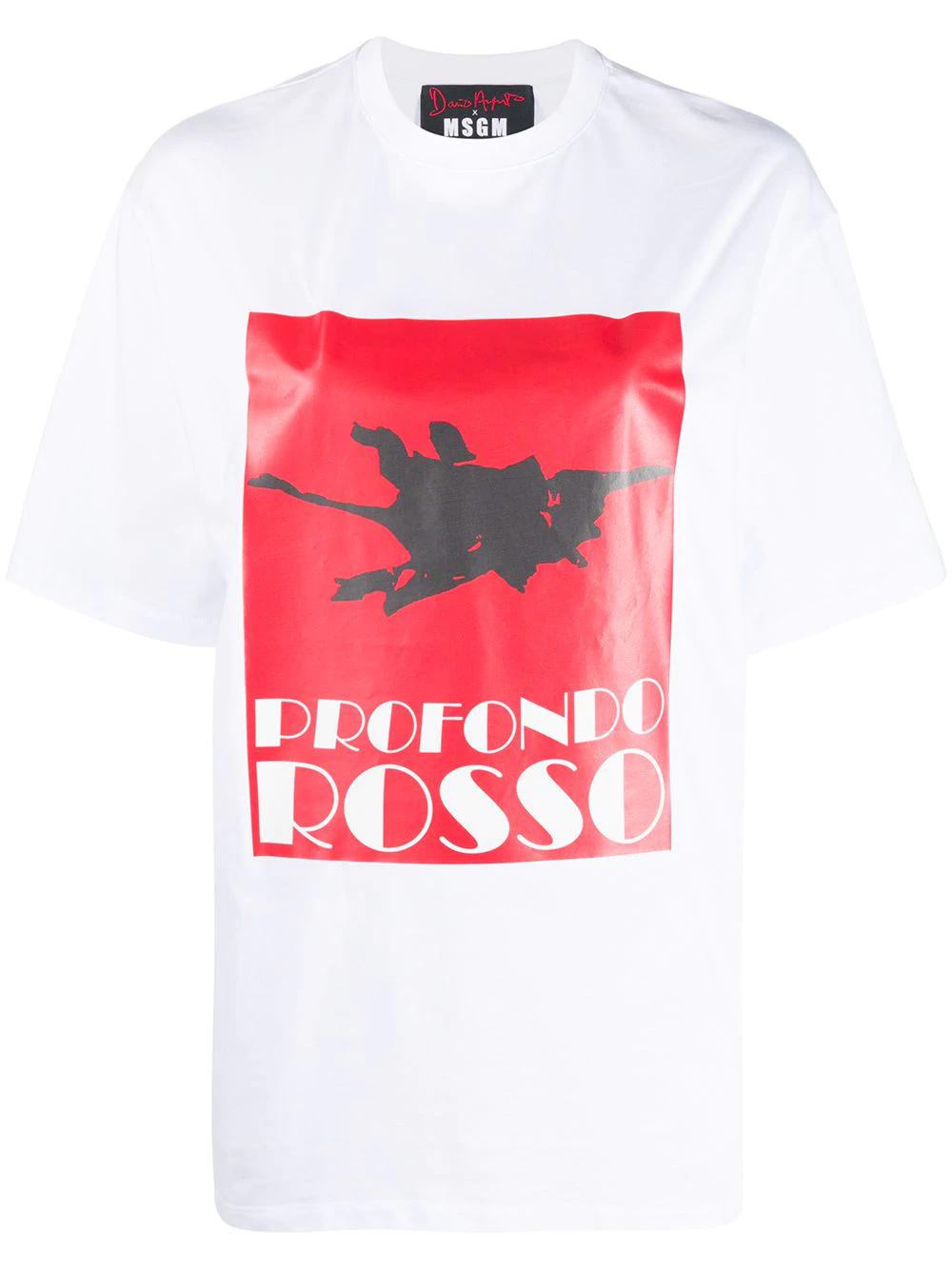 Profondo Rossa print T-shirt by MSGM