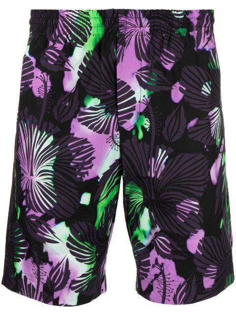 abstract-print cotton bermuda shorts by MSGM
