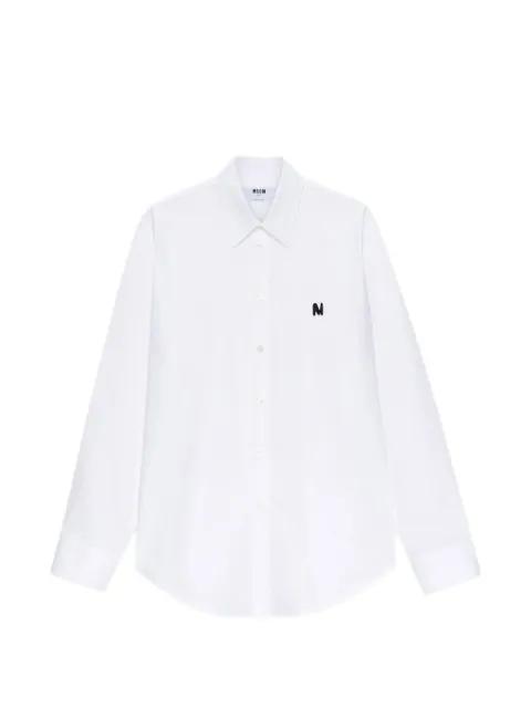 appliqué-detail shirt by MSGM