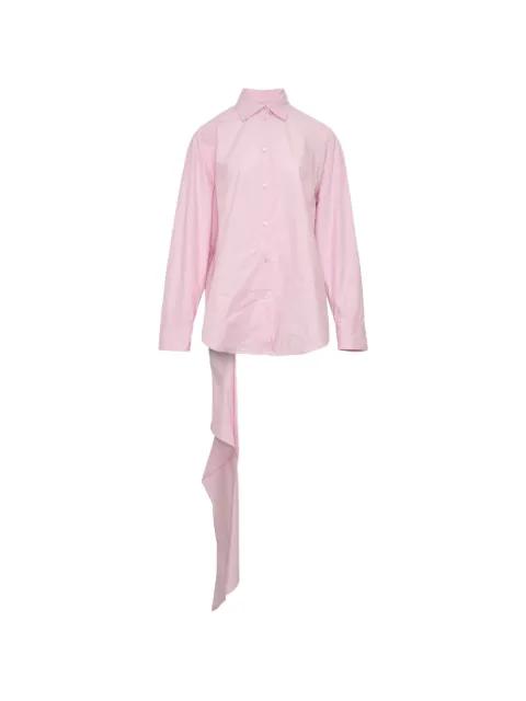 asymmetrical-detail shirt by MSGM