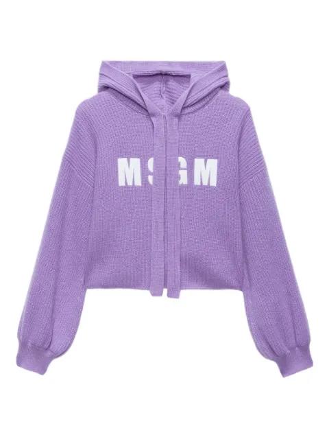 balloon-sleeve hoodie by MSGM