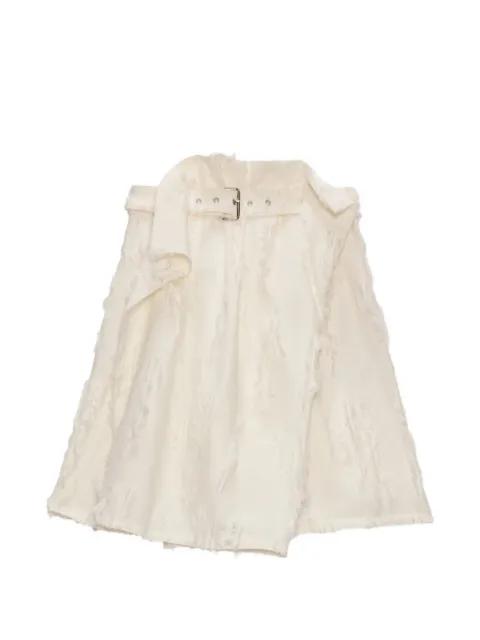 belted asymmetrci skirt by MSGM