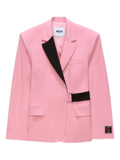 belted blazer by MSGM