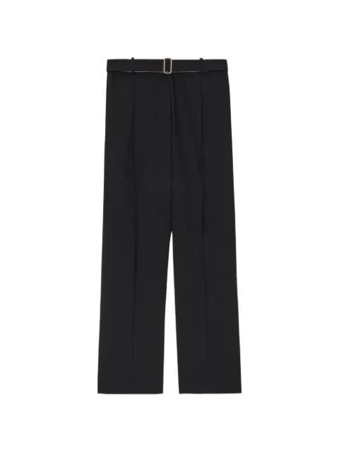 belted-waist tailored trousers by MSGM