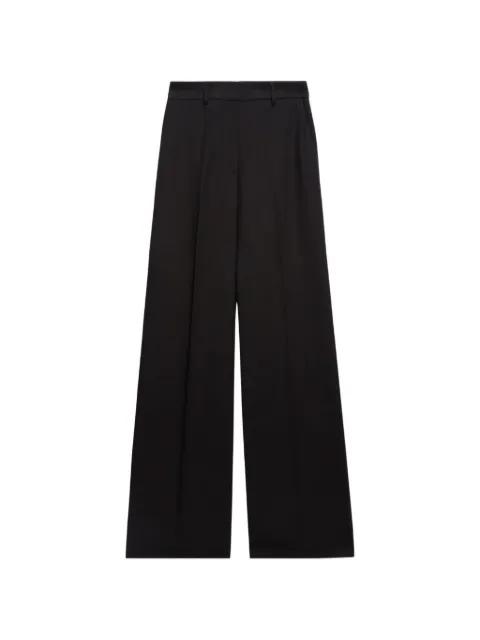 black palazzo trousers by MSGM