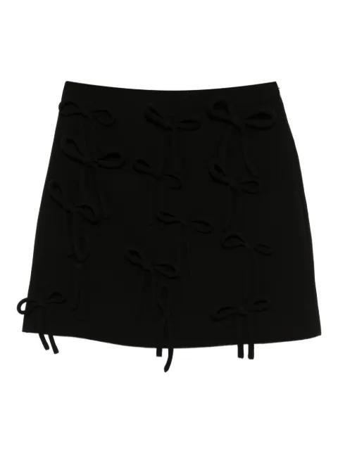 bow-embellished skirt by MSGM