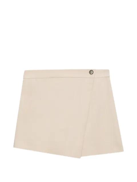 button asymmetric shorts by MSGM