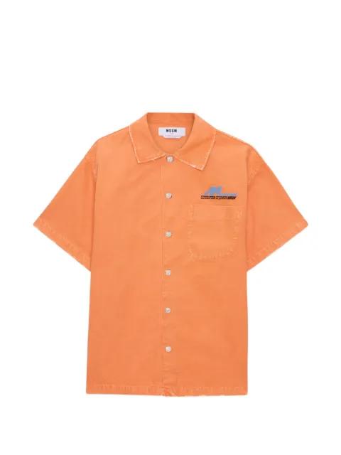 button frayed shirt by MSGM