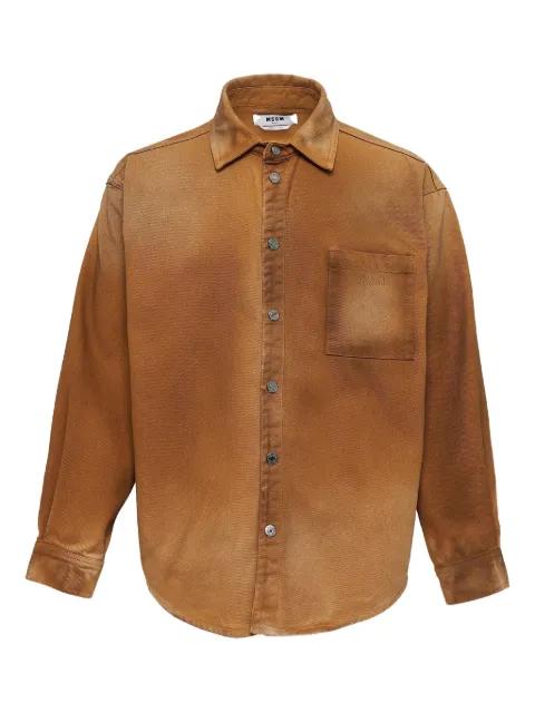 button-up denim shirt by MSGM