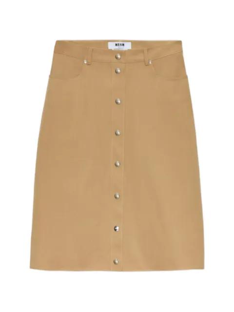 buttoned A-line skirt by MSGM