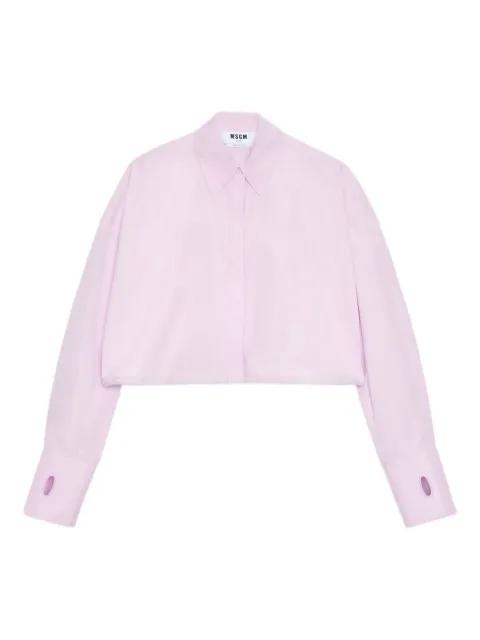 buttoned cropped shirt by MSGM