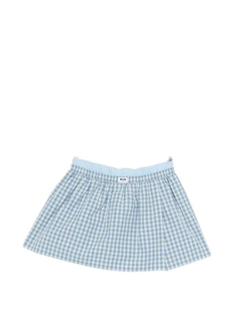 check print short skirt by MSGM