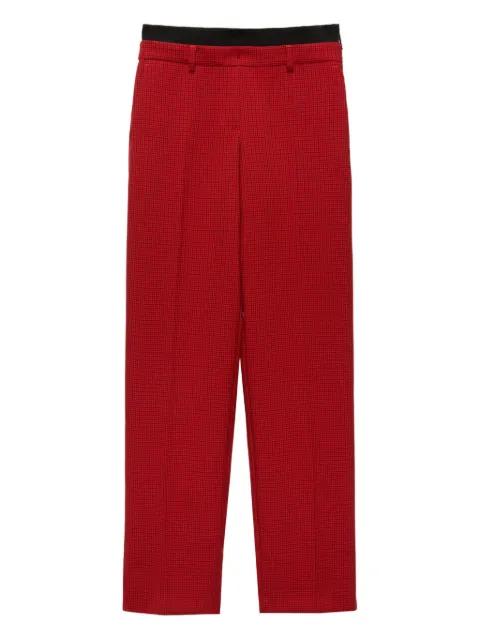 check-print trousers by MSGM