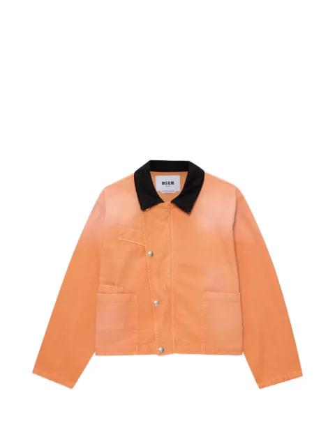 collared denim jacket by MSGM