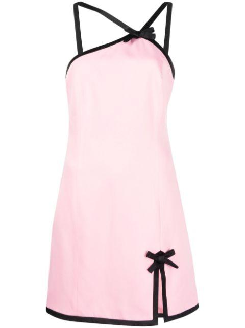 contrast-trim minidress by MSGM
