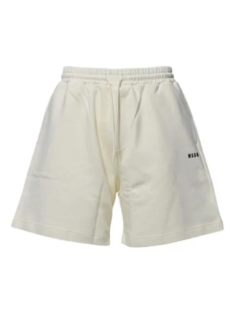 cotton track shorts by MSGM