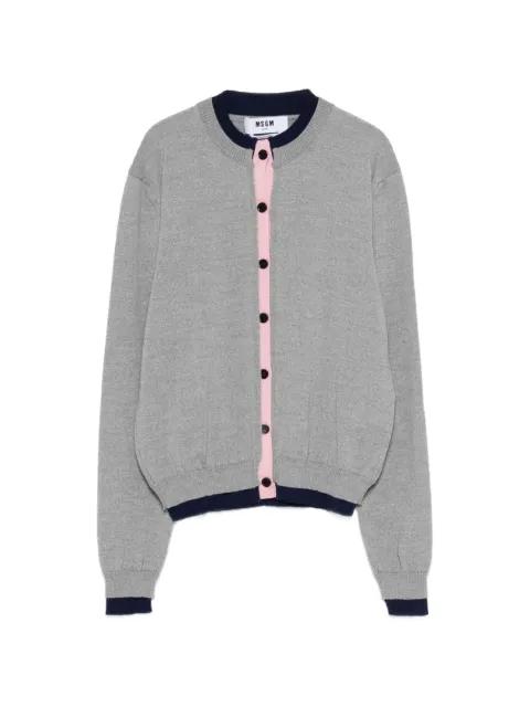 crew-neck cardigan by MSGM